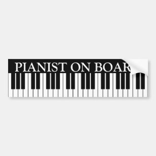 Lustiges Klavier befestigt Autoaufkleber für