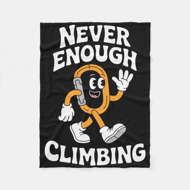 Lustiges Klettern oder Retro Bouldering  Fleecedecke (Vorderseite)