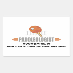 Lustiges Klingeln Pong Rechteckiger Aufkleber