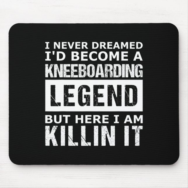 Lustiges Kniebrettfahren für Männer Mousepad (Vorne)
