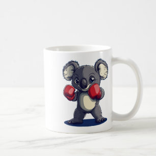 Lustiges Koala-Bär-Kostüm mit Boxhandschuhen Kaffeetasse