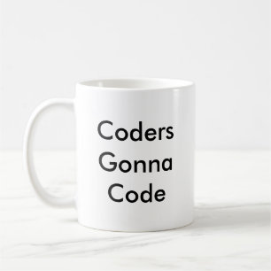 Lustiges Kodierer-Geschenk-'Kodierer, die zu Code Tasse
