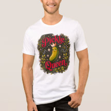 Lustiges Königin-der-Dillgurken-Männer-T-Shirt - S