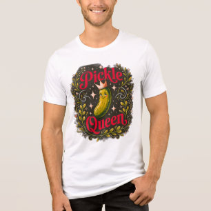 Lustiges Königin-der-Dillgurken-Männer-T-Shirt - S Tri-Blend Shirt