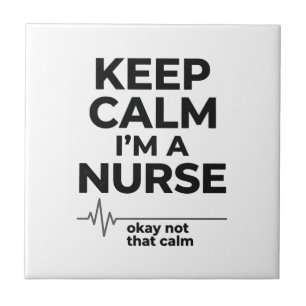 Lustiges Krankenpfleger Keep Calm Vintage Gravur S Fliese