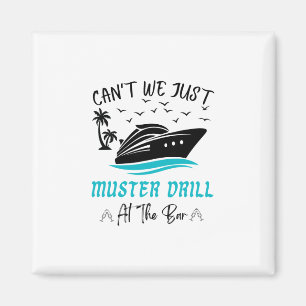 Lustiges Kreuzfahrt-Muster-Drill-Trinkdesign Magnet