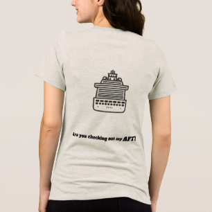Lustiges Kreuzfahrt-Shirt - Ich checke mein HINTER Tri-Blend Shirt