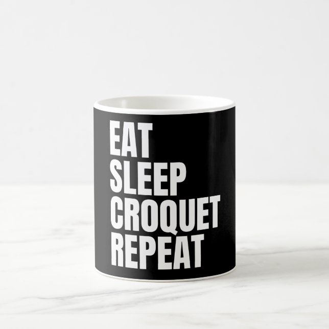 lustiges Krocket Kaffeetasse (Mittel)