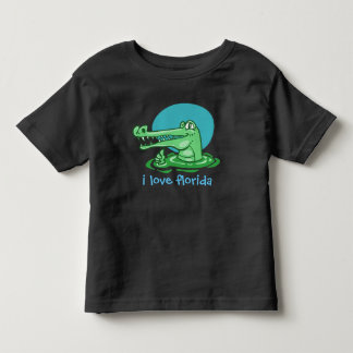 lustiges Krokodil in Liebe florida Cartoon Kleinkind T-shirt