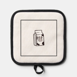 Lustiges Küchenzubehör, Kuh-Karton, Milch-Karton Topflappen