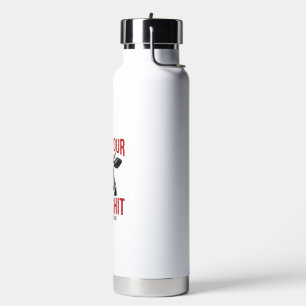 Lustiges Kuh Anderswo Vintage-Shirt-Design_ Trinkflasche