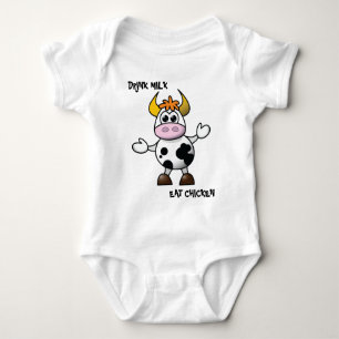 Lustiges Kuh-Baby-T-Shirt Baby Strampler