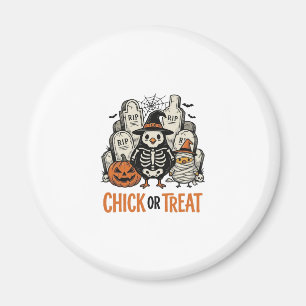 Lustiges Küken oder Halloween-Huhn Grafik_1 Magnet