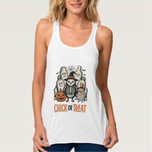 Lustiges Küken oder Halloween-Huhn Grafik_1 Tank Top