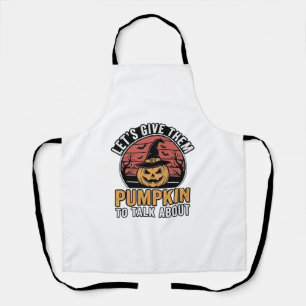 Lustiges Kürbis-Halloween-Vintage-Shirt-Design_1 Schürze