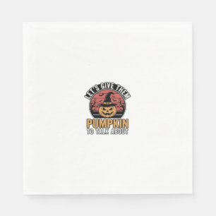 Lustiges Kürbis-Halloween-Vintage-Shirt-Design_1 Serviette