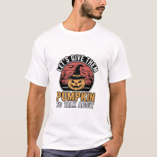 Lustiges Kürbis Halloween Vintage-Shirt-Design_1 T-Shirt