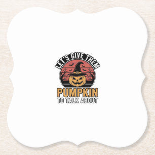 Lustiges Kürbis-Halloween-Vintage-Shirt-Design_1 Untersetzer