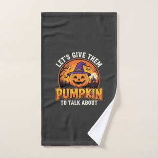 Lustiges Kürbis-Halloween-Wortspiel-Design_1 Handtuch