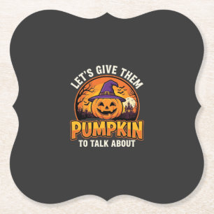 Lustiges Kürbis-Halloween-Wortspiel-Design_1 Untersetzer