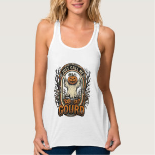 Lustiges Kürbiskleid Vintage Gravur Halloween Co Tank Top