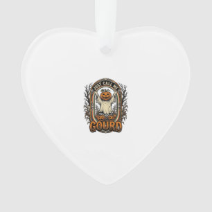 Lustiges Kürbisshirt Vintage Gravur Halloween Co Ornament