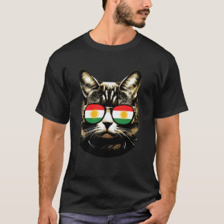 Lustiges Kurdistan-Katze-Design Bekleidung Kurdisc T-Shirt