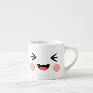 Lustiges lachendes Gesicht Emoji Espressotasse