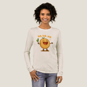Lustiges Lachendes Kartoffel-Langarmshirt Tri-Blend Shirt