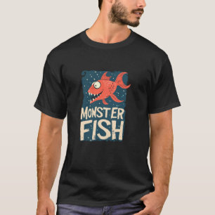 Lustiges lachendes Monsterfisch-Outfit T-Shirt