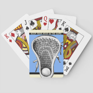 Lustiges Lacrosse-Geschenk Spielkarten