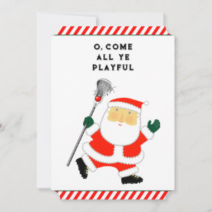 Lustiges Lacrosse Weihnachten