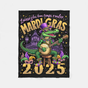 Lustiges Laissez Les Bon Temps Rouler Mardi Gras 2 Fleecedecke