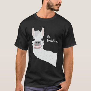 Lustiges Lama Alpaka Kein Problem Lama Geschenk Mä T-Shirt