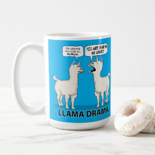Lustiges Lama-Drama Kaffeetasse