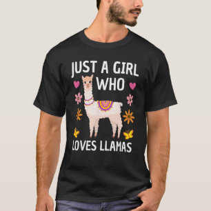 Lustiges Lama für Frauen Mädchen Lama Liebhaber La T-Shirt