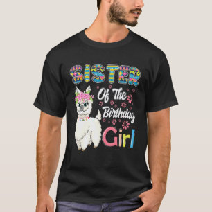Lustiges Lama Geburtstag Schwester des Geburtstags T-Shirt