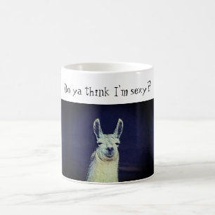 Lustiges Lama-Gesicht Tier Kaffeetasse