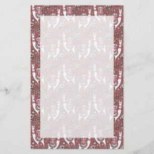 Lustiges Lama-Muster Briefpapier