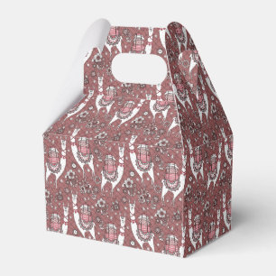Lustiges Lama-Muster Geschenkschachtel