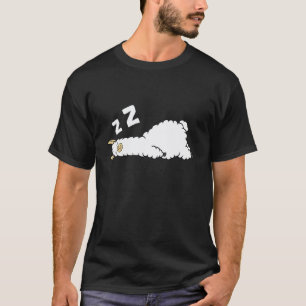 Lustiges Lama Schläft Müdes Lama Pyjama Liebe Lama T-Shirt