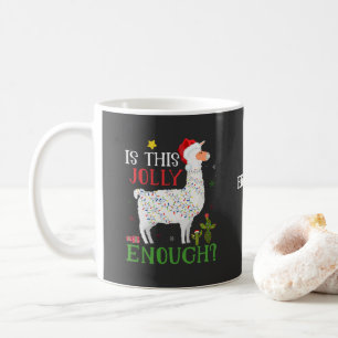 Lustiges Lama Weihnachtsfeiertag Ist das lustig ge Kaffeetasse