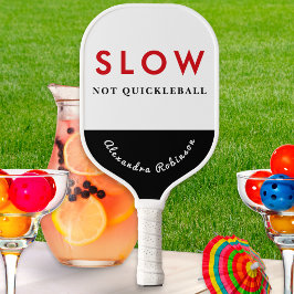 Lustiges Langsames Nicht Schnelles Pickleball Retr Schläger