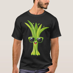 Lustiges Lauchgesicht mit Sonnenbrille T-Shirt
