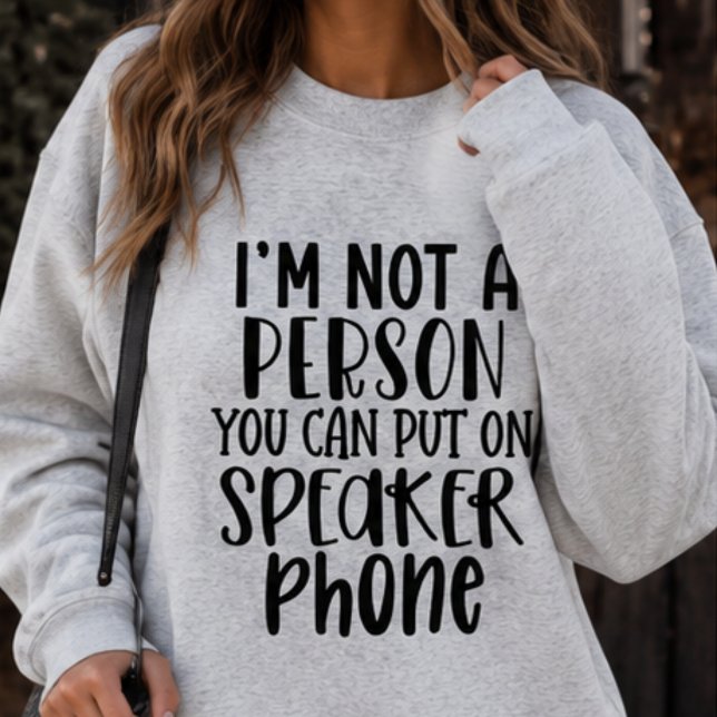 Lustiges Lautsprecher-Sarkastischer-Crewneck-Pullo Sweatshirt (Von Creator hochgeladen)