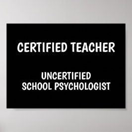 Lustiges Leben als Lehrer Poster
