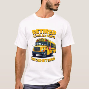 Lustiges Leben als Schulbusfahrer Retro-Rentengesc T-Shirt