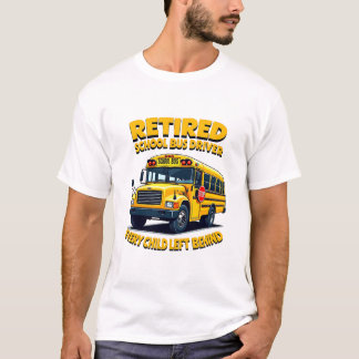 Lustiges Leben als Schulbusfahrer Retro-Rentengesc T-Shirt