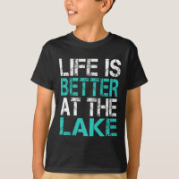 Lustiges Leben ist besser am See Camping Sommer Va