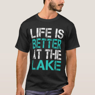 Lustiges Leben ist besser am See Camping Sommer Va T-Shirt